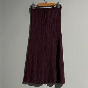 Free People FP Beach Ribbed Midi Skirt